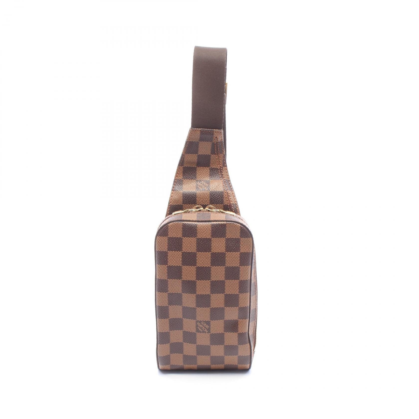 ルイ・ヴィトン LOUIS VUITTON ジェロニモス ウエストバッグ ボディバッグ バッグ PVCコーティングキャンバス ダミエ エベヌ メンズ レディース ブラウン系 N51994 【中古】