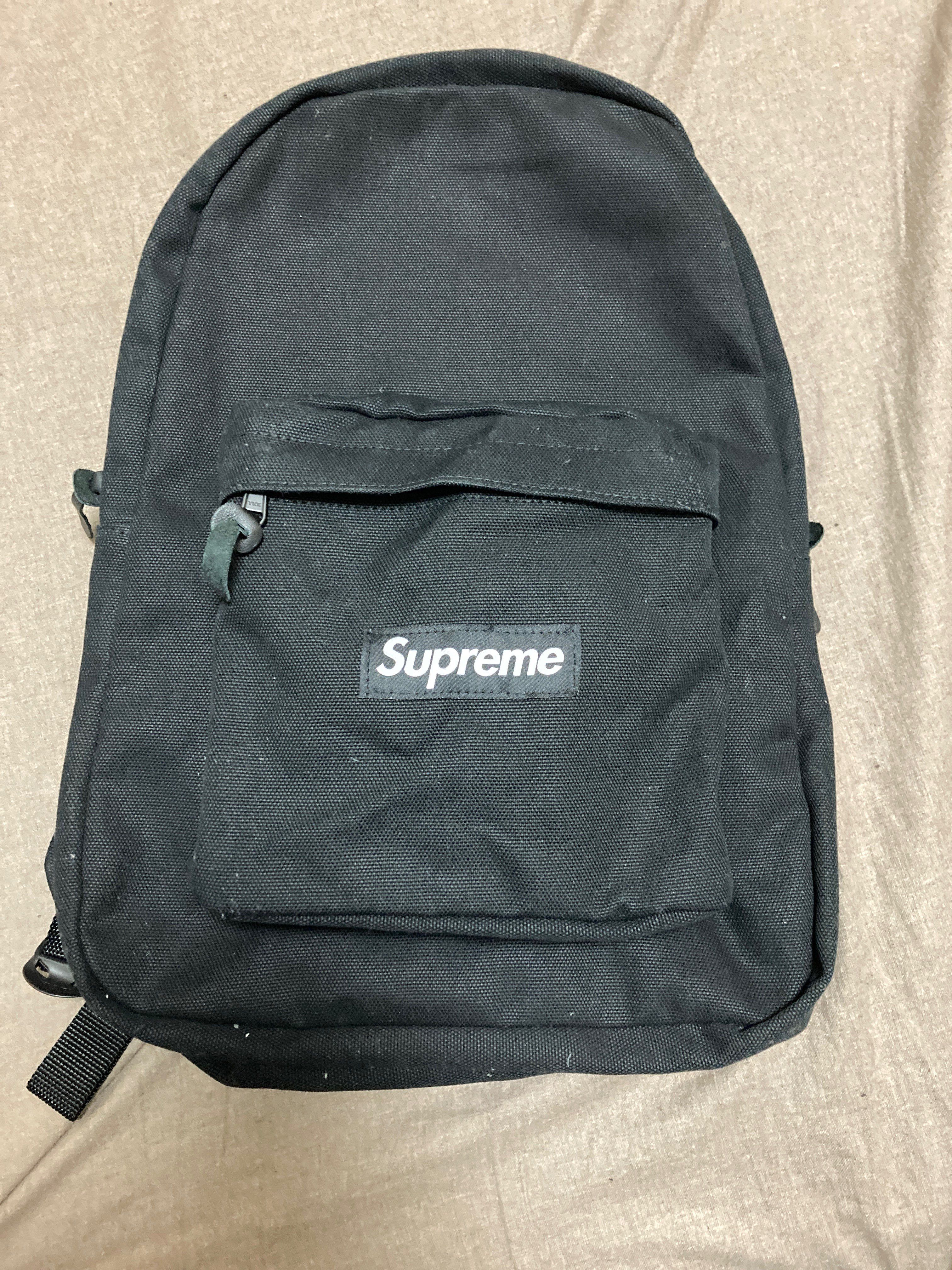 Supreme Canvas Backpack "Black"