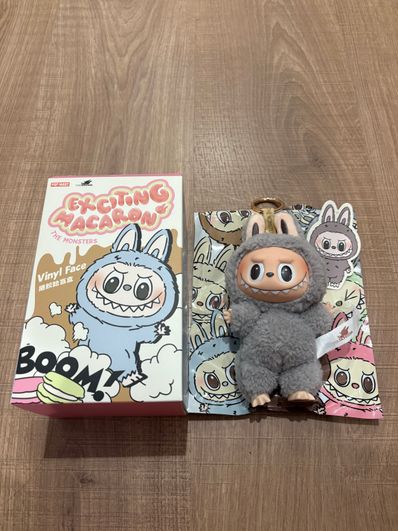 POP MART THE MONSTERS (LABUBU) Exciting Macaron Plush Series SESAME BEAN