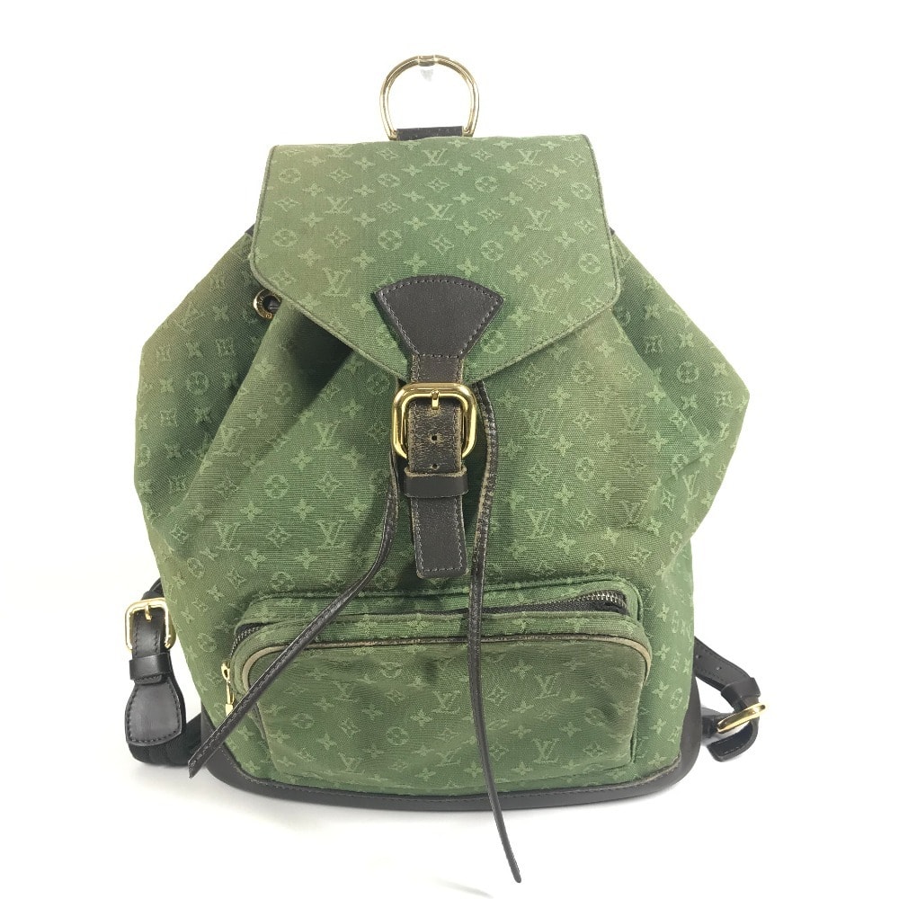 ルイヴィトン LOUIS VUITTON モンスリ GM モンスリGM M92456 モノグラムミニ バックパック カバン リュックサック モノグラムミニキャンバス TSTカーキ カーキ
