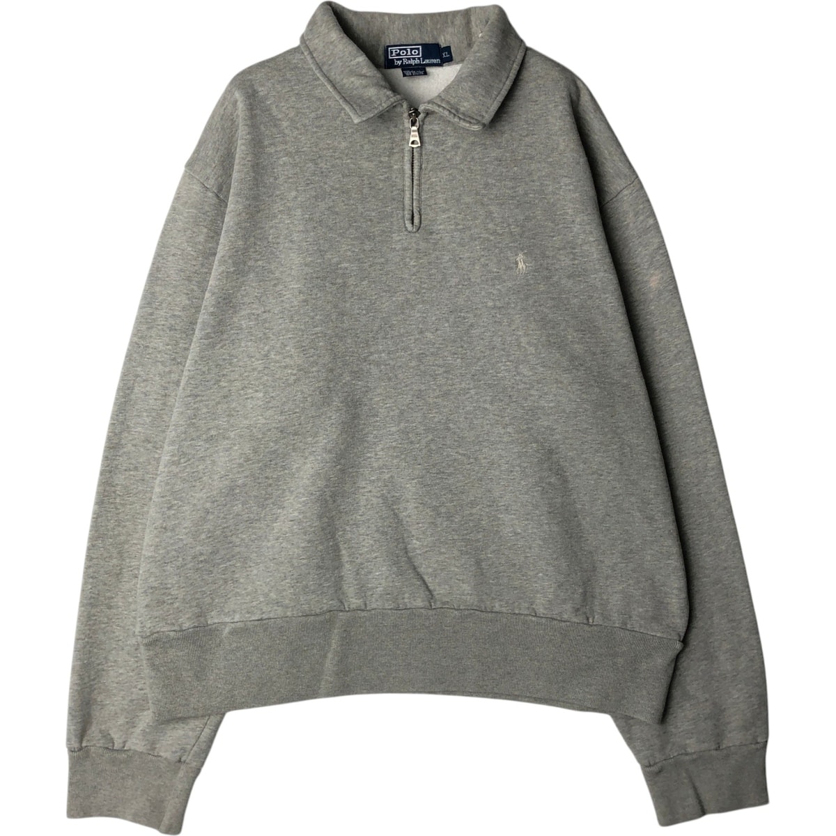 古着 90年代 ラルフローレン Ralph Lauren POLO by Ralph Lauren 襟付き ハーフジップスウェットシャツ トレーナー USA製 メンズXL相当 ヴィンテージ/eaa629882