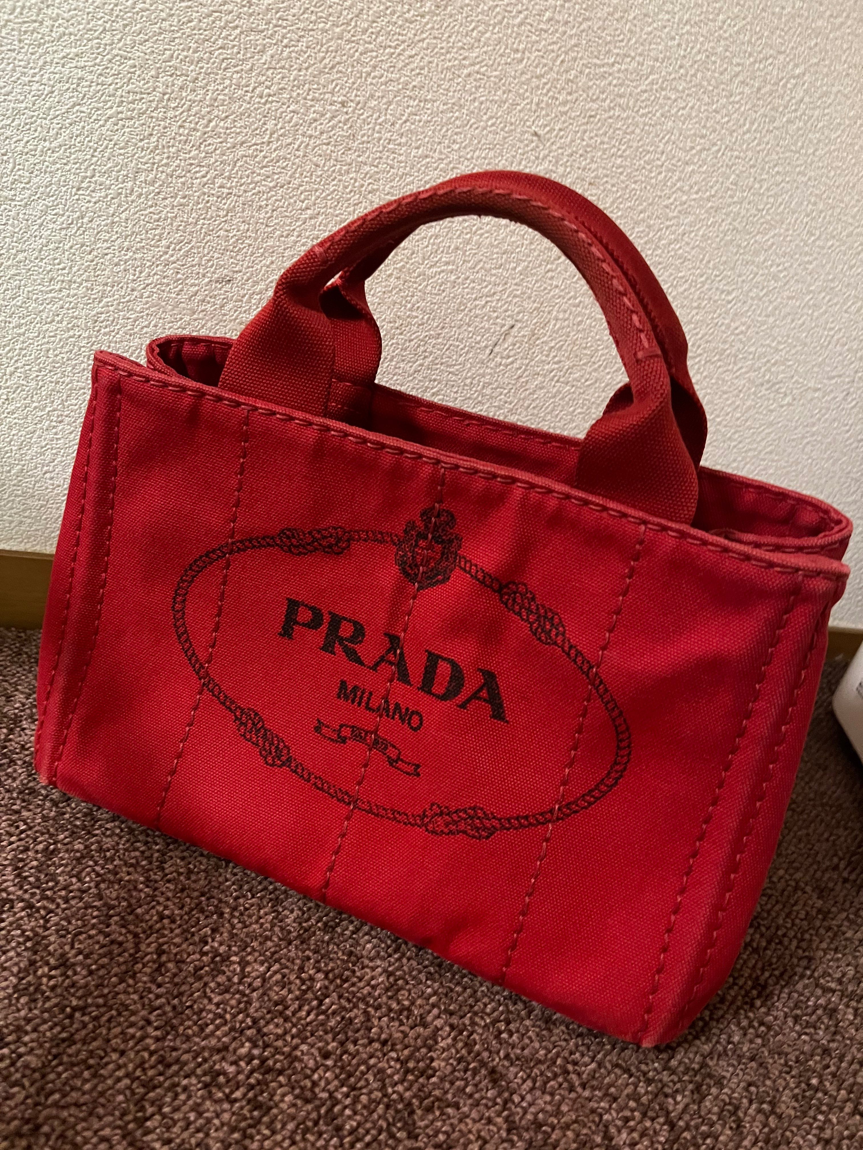 PRADA☆カナパミニ☆赤