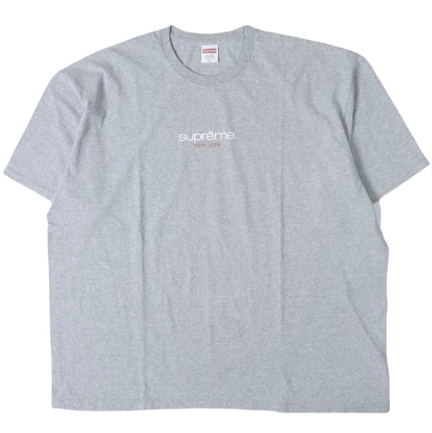 SUPREME シュプリーム アメリカ製 Classic Logo Tee クラシックロゴTシャツ XXL Heather Grey 半袖 MADE IN USA トップス g28193