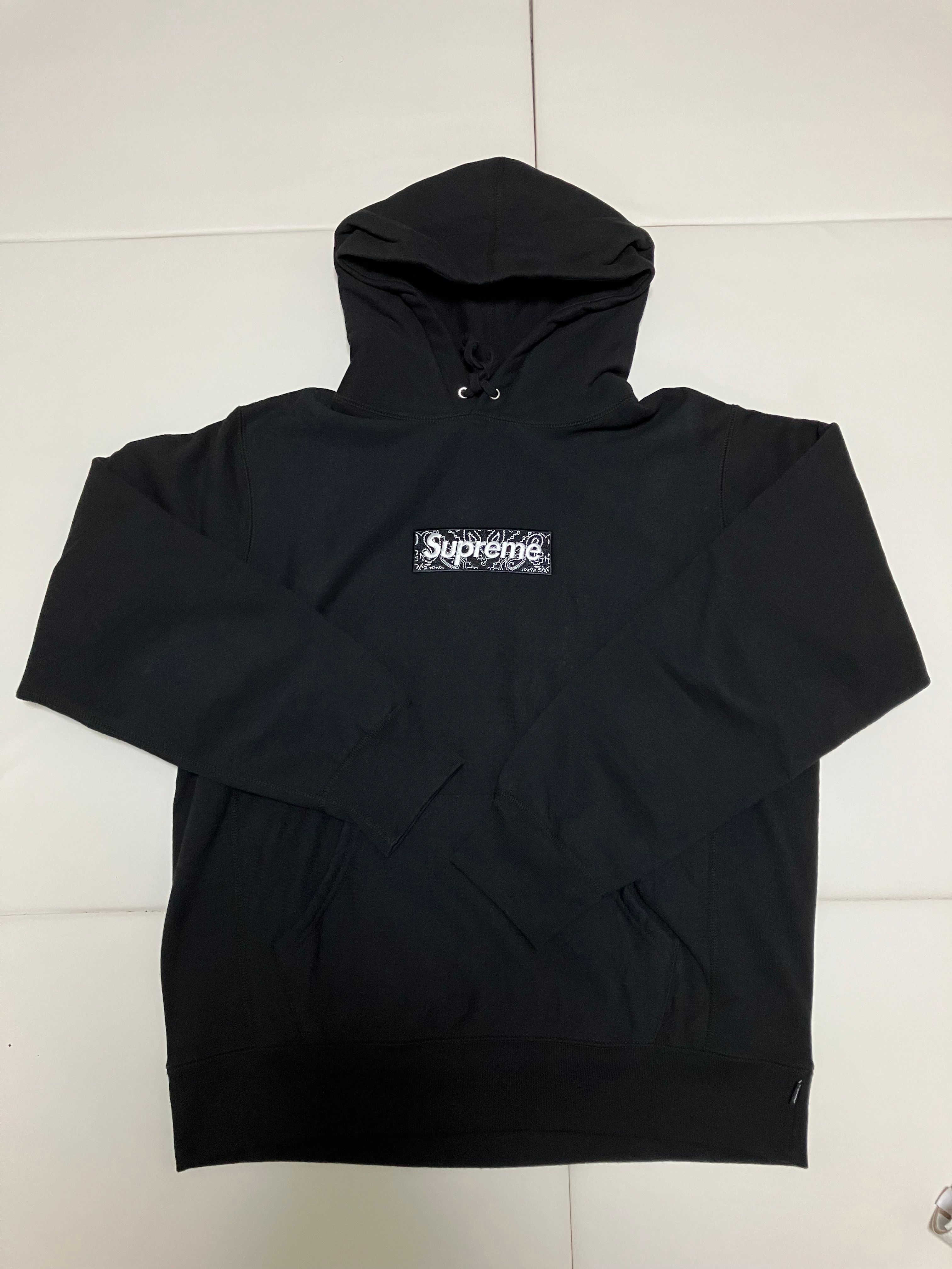 Supreme Bandana Box Logo Hooded Sweatshirt "Black"