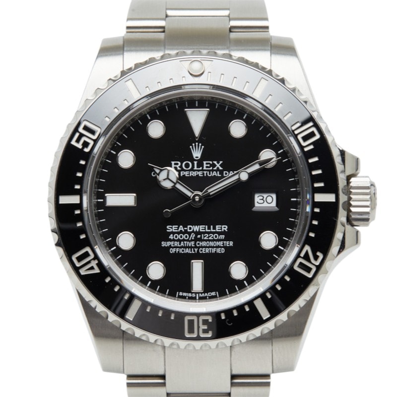 ロレックス シードゥエラー 4000 SEA-DWELLER 腕時計 116600 自動巻き ブラック文字盤 ステンレススチール メンズ ROLEX 中古