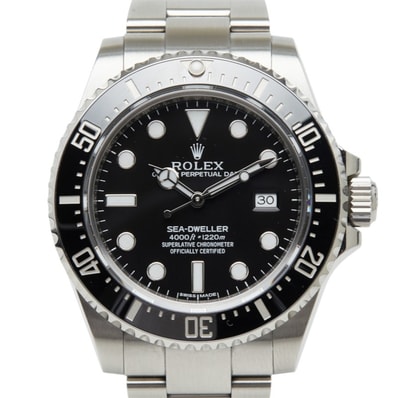 ロレックス シードゥエラー 4000 SEA-DWELLER 腕時計 116600 自動巻き ブラック文字盤 ステンレススチール メンズ ROLEX 中古