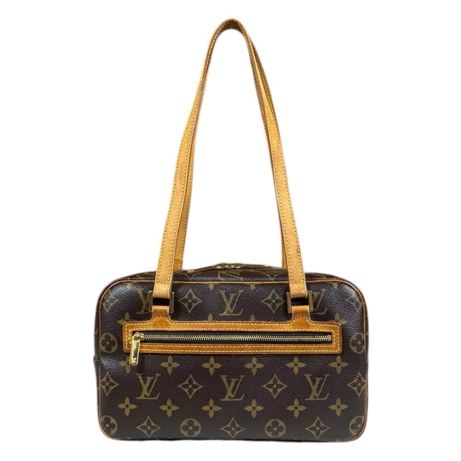 ルイヴィトン シテMM モノグラム ショルダーバッグ モノグラムキャンバス M51182 ブラウン レディース LOUIS VUITTON  中古