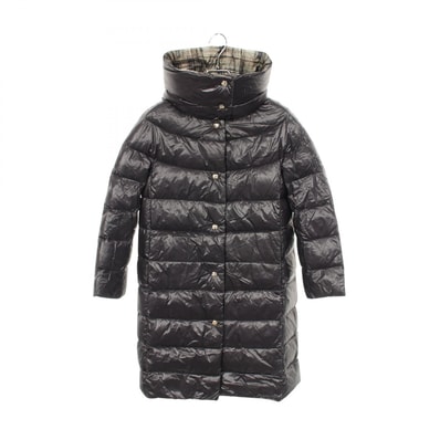 ヘルノ Herno リバーシブル ノーカラー ダウンジャケット 衣料品 アウター ナイロン ポリエステル レディース グレー系 / カーキ系 PI0345D 【中古】