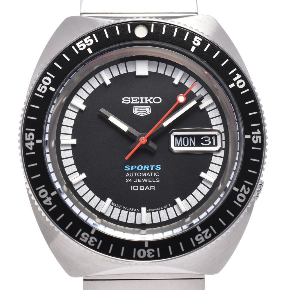 セイコー SEIKO 4R36-13S0 セイコー 5スポーツ 限定モデル 自動巻き メンズ 美品 箱・保証書付き G#144930