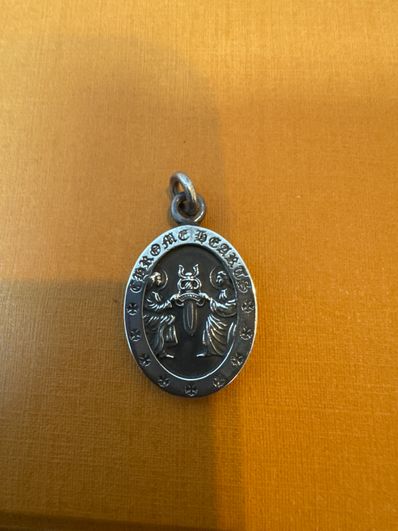 Chrome Hearts Oval Angel Medal Charm "Silver"