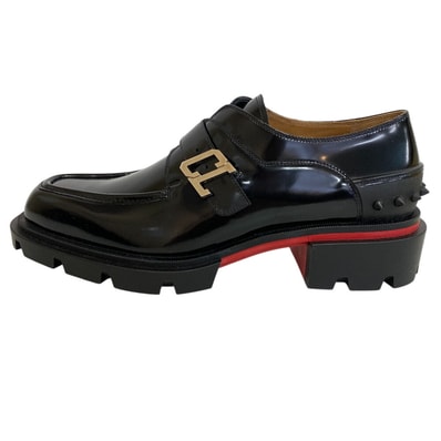 クリスチャンルブタン Christian Louboutin ローファー スタッズ Our Georges ジョルジュ レースアップシューズ Lシューズ 靴 1220439BK0 ブラック