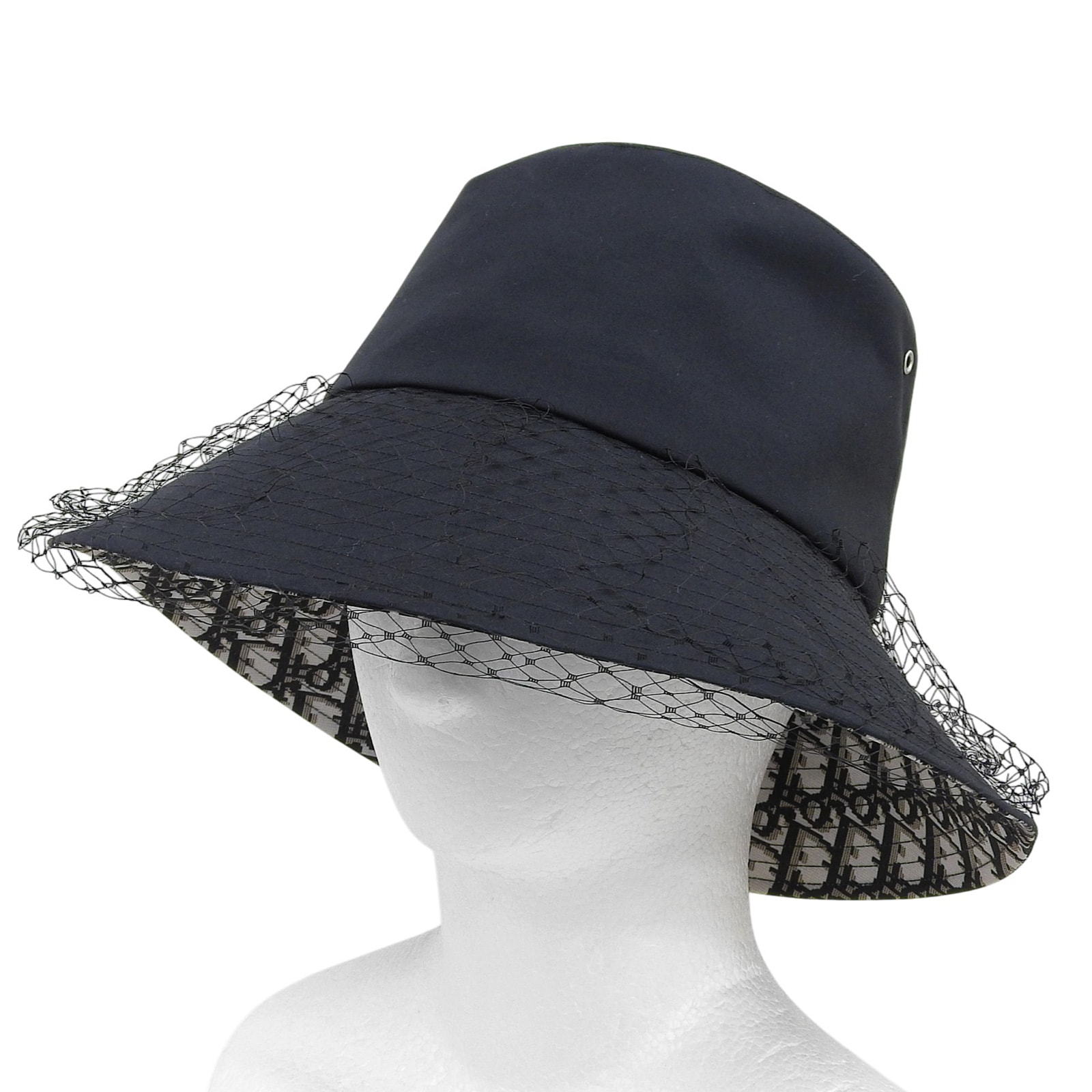 極美品 クリスチャンディオール ハット ブラック 57 95TDD924G130