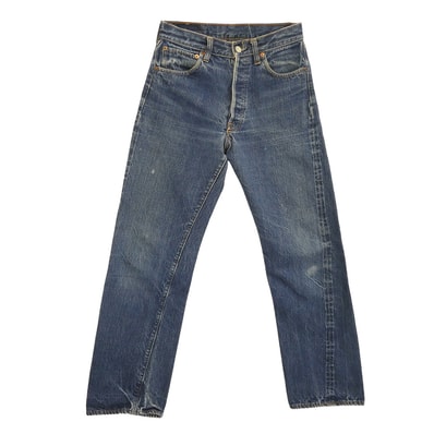 Levi's リーバイス デニムパンツ 501 66前期 両面BIGE ビッグE ボタン裏6 ボタンフライ デニムパンツ ジーンズ インディゴブルー系 サイズ不明【中古】