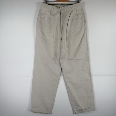 古着 ポロバイラルフローレン Polo by Ralph Lauren チノパンツ チノパン ワンポイント スラックス ポロチノ w33 L34 ベージュ メンズ