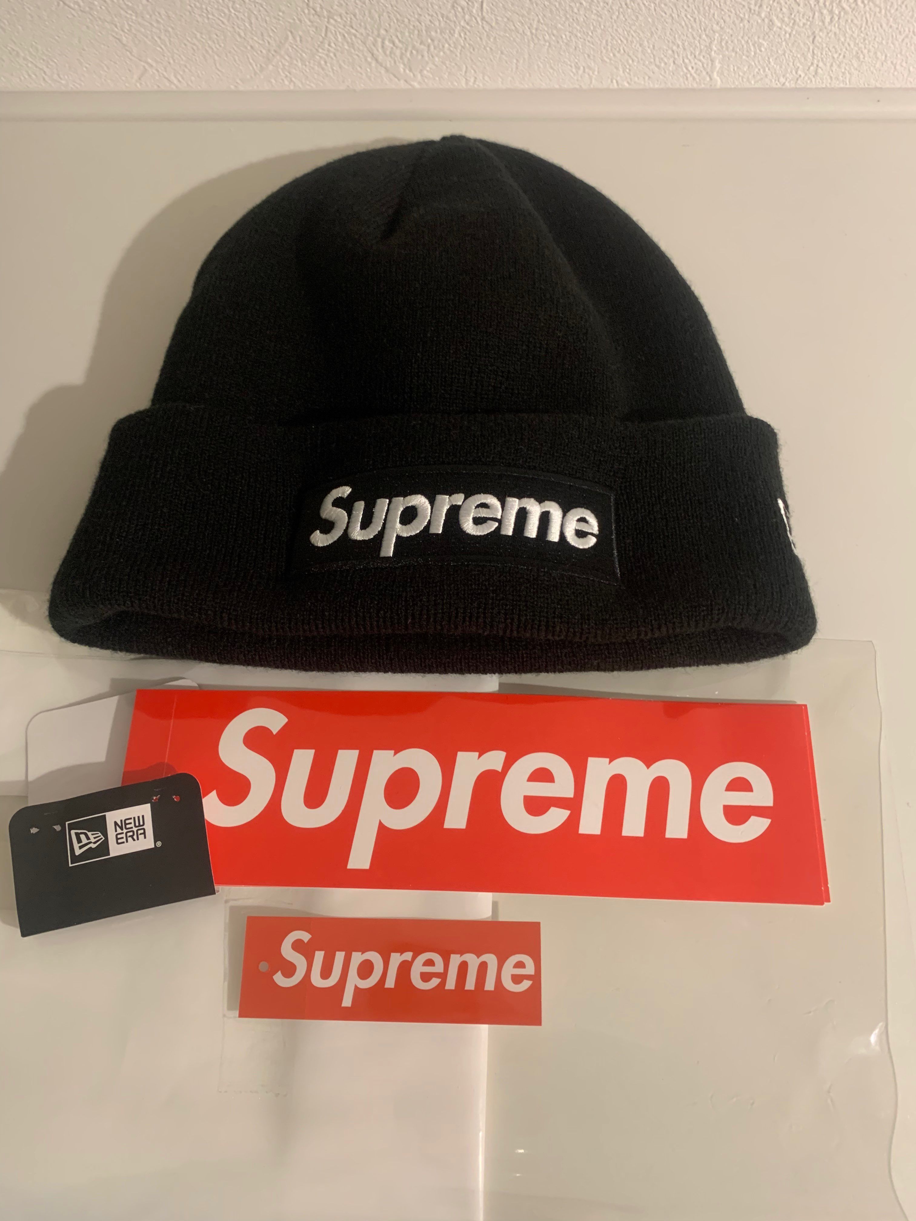 Supreme New Era® Box Logo Beanie "Black" (21FW)