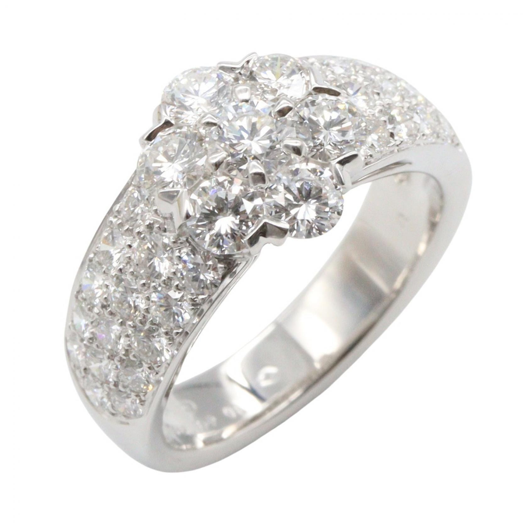 ヴァンクリーフ&アーペル Van Cleef & Arpels フルーレット リング ダイヤ リング・指輪 ジュエリー K18WG(ホワイトゴールド) ダイヤモンド レディース シルバー系 / クリア系 【中古】