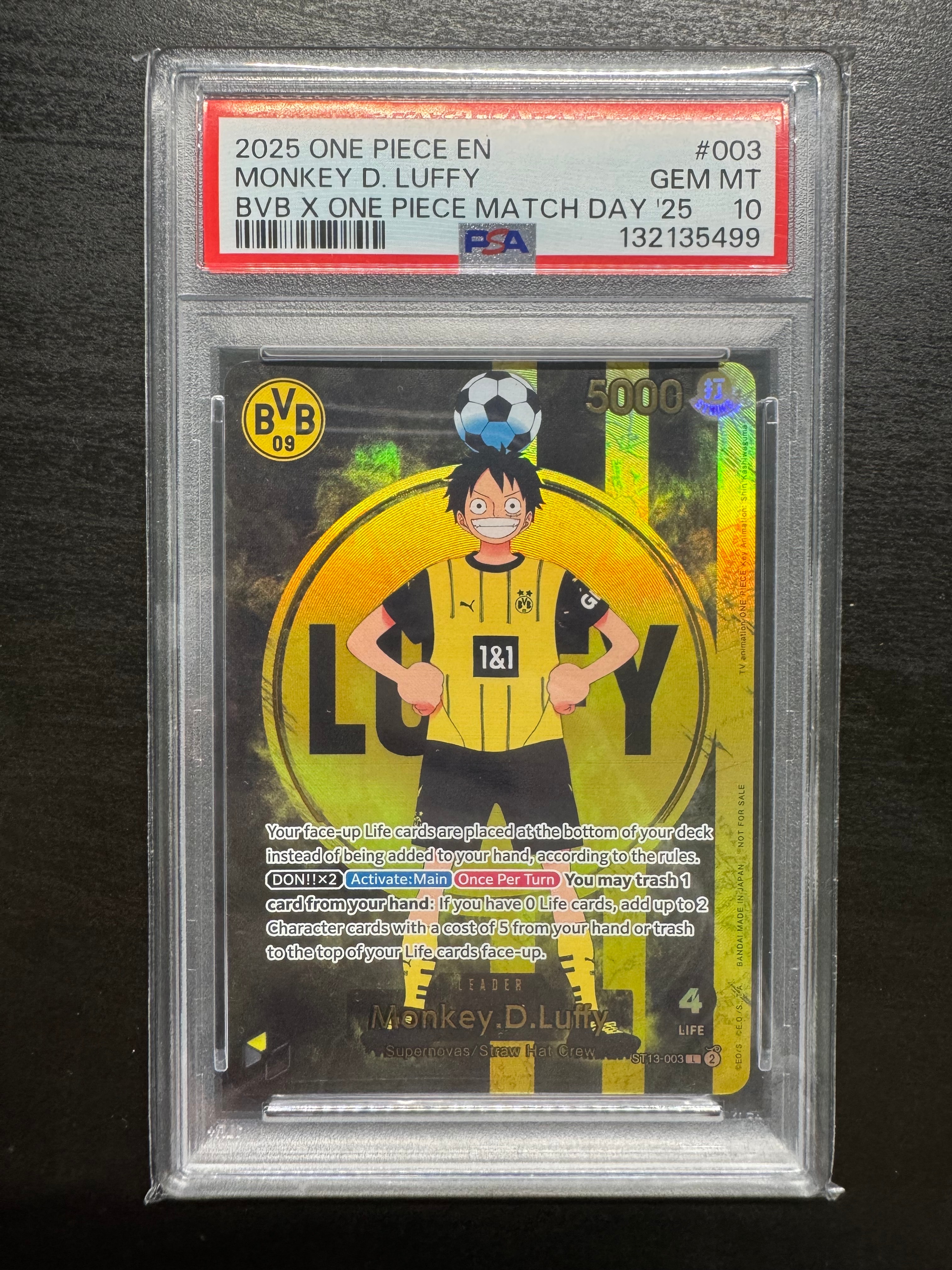 PSA9】モンキー・D・ルフィ L [ST13-003](プロモーションカード