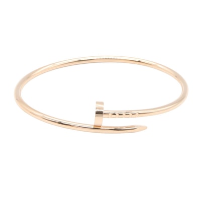 カルティエ CARTIER ジュストアンクル ブレスレット スモール ブレスレット アクセサリー K18PG(ピンクゴールド) レディース ゴールド系 【中古】