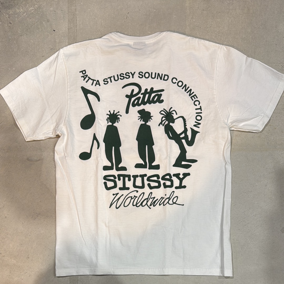 Stussy x Patta Sound Connection Tee "White"
