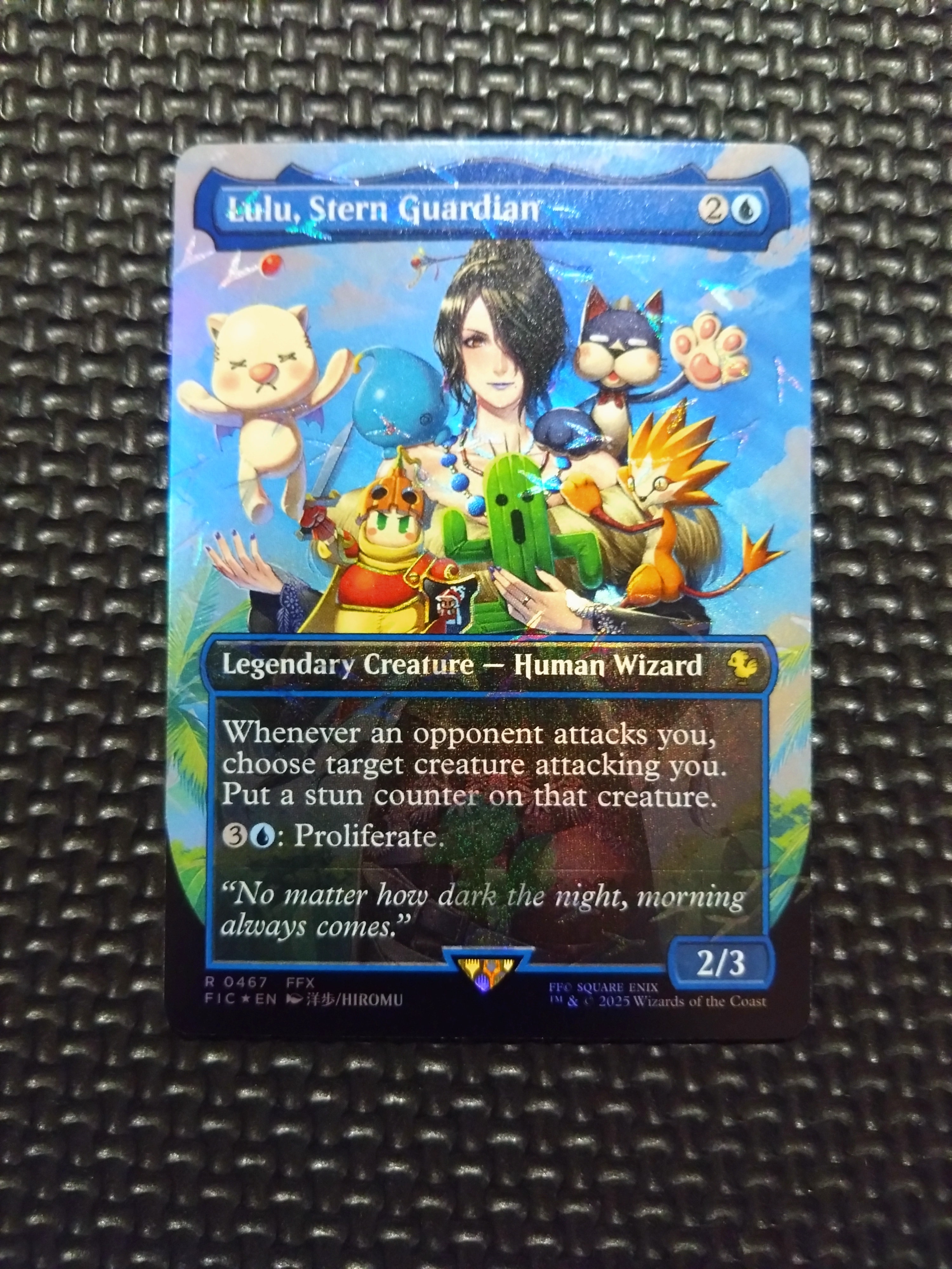 厳格なガード、ルールー R :フォイル :ボーダーレス版 [FIC 0467]【英語版】(ファイナルファンタジー チョコボ バンドル)