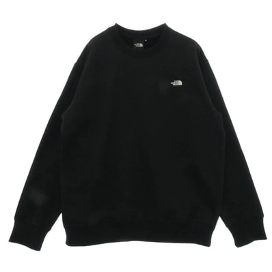 THE NORTH FACE ノースフェイス NT62337 Small Logo Heather Sweat Crew スモールロゴ ヘザー スウェット クルー ブラック系 S【極上美品】【中古】