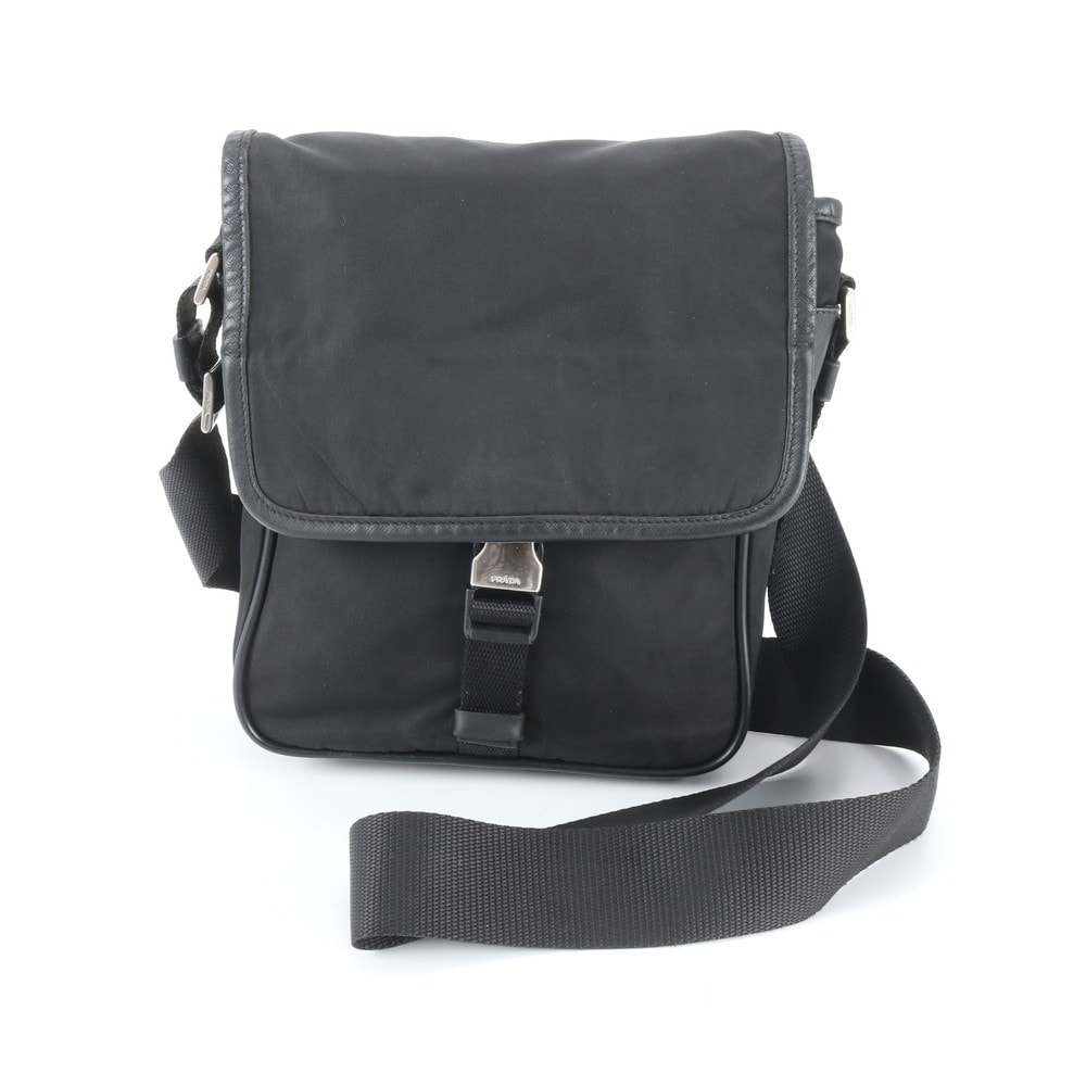 ■極美品 プラダ テスート ナイロントライアングルロゴショルダーバッグ
