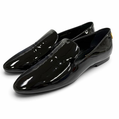 極美品 サンローランパリ ローファー ブラック レディース 39 484804