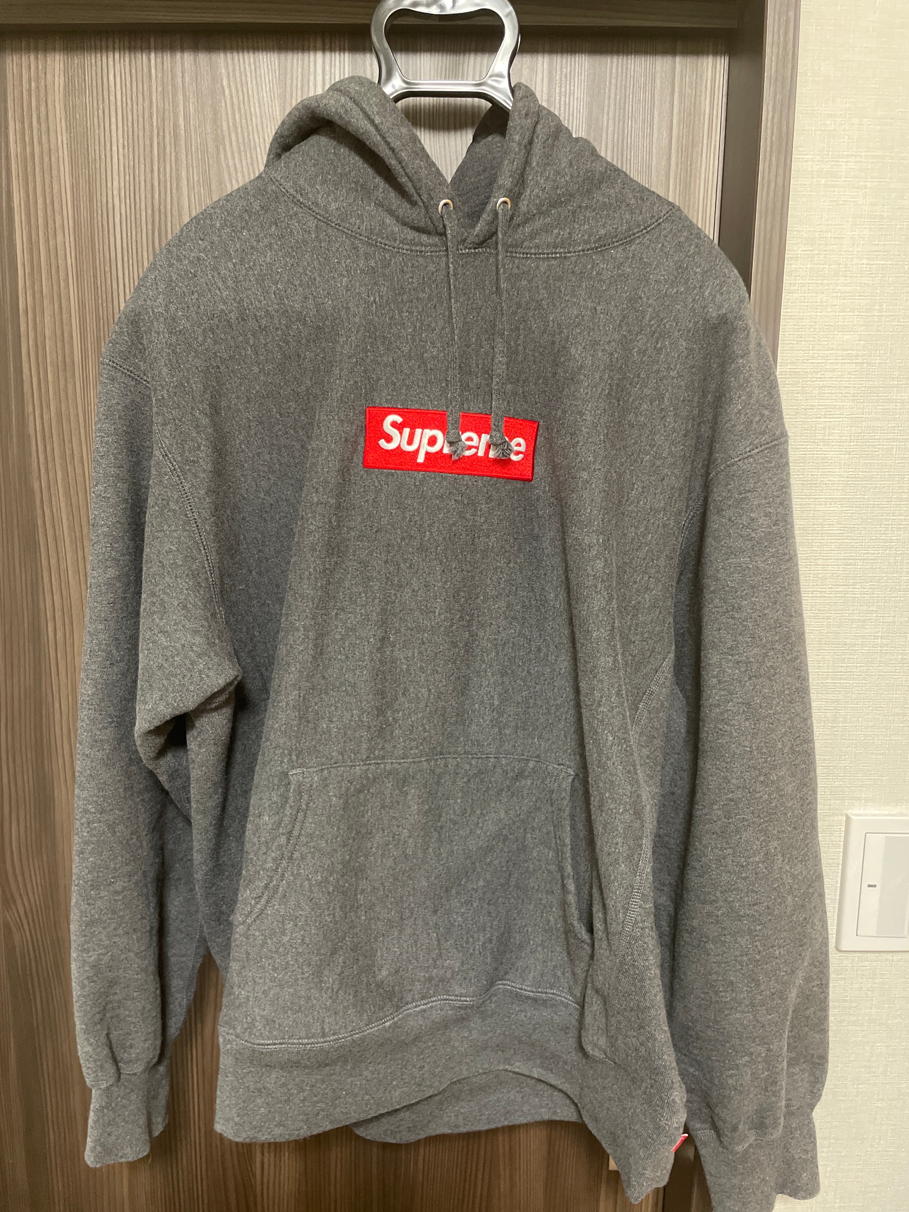 Supreme Box Logo Hooded Sweatshirt "Charcoal" (21FW)