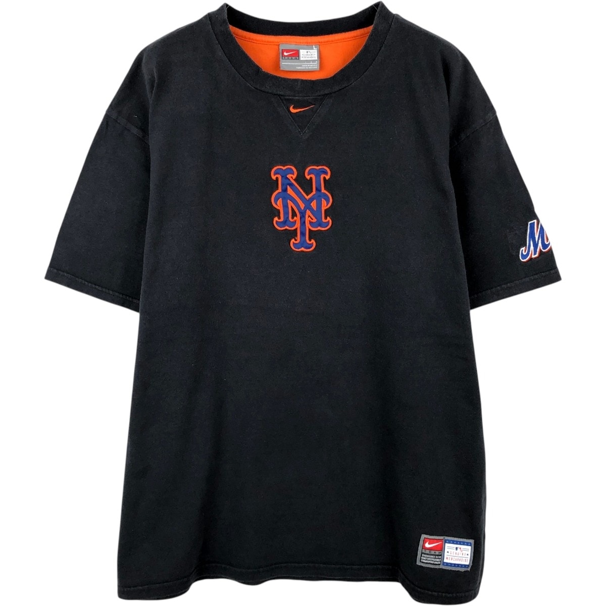 古着 00年代 ナイキ NIKE TEAM MLB NEW YORK METS ニューヨークメッツ センターロゴ スポーツTシャツ メンズL相当/eaa656979