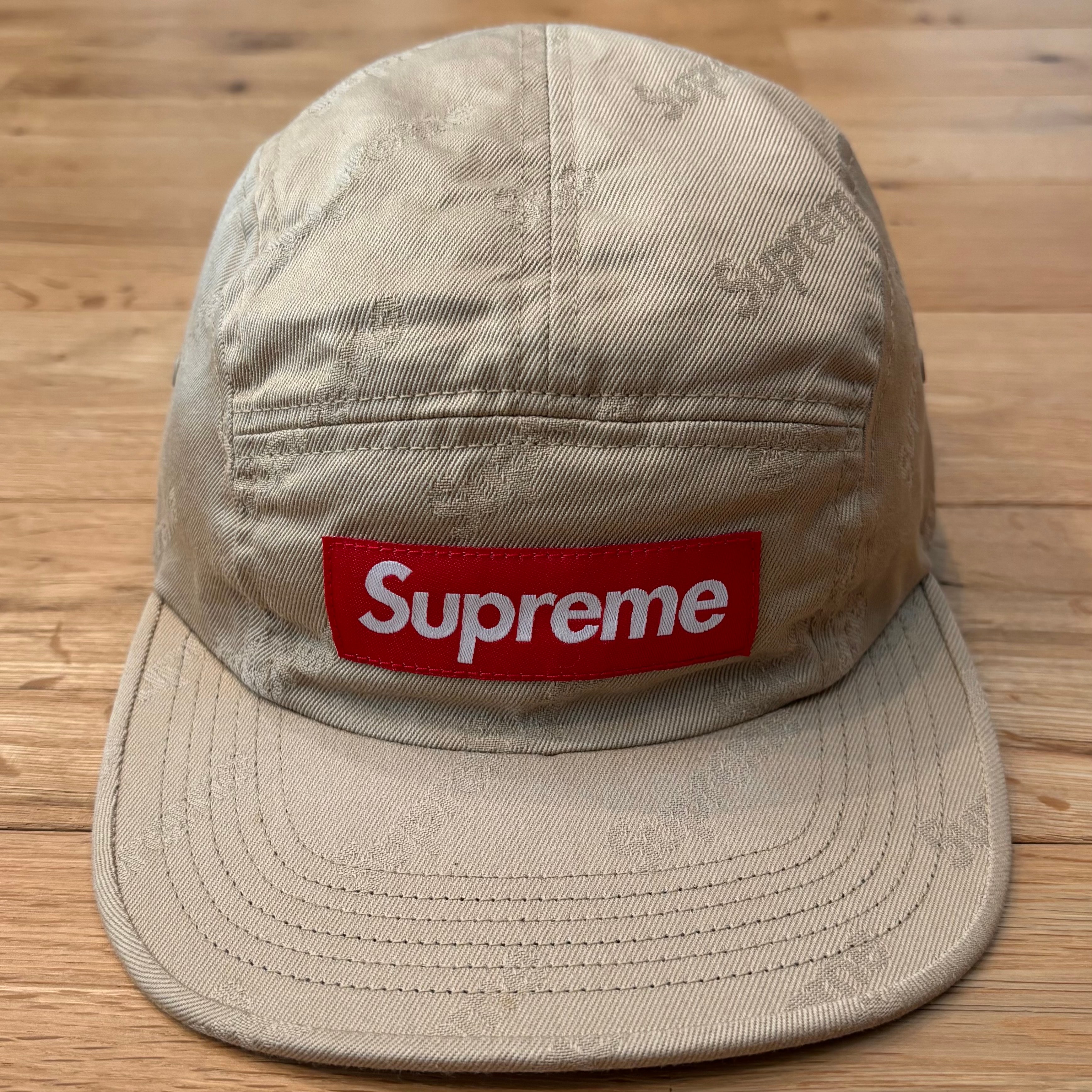 Supreme Jacquard Logos Twill Camp Cap