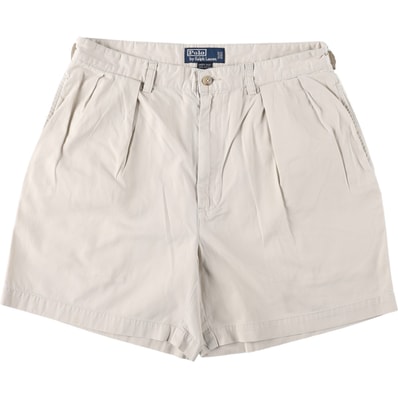 古着 ラルフローレン Ralph Lauren POLO by Ralph Lauren ANDREW SHORT ツータック チノショーツ ショートパンツ メンズw32相当/eaa665409