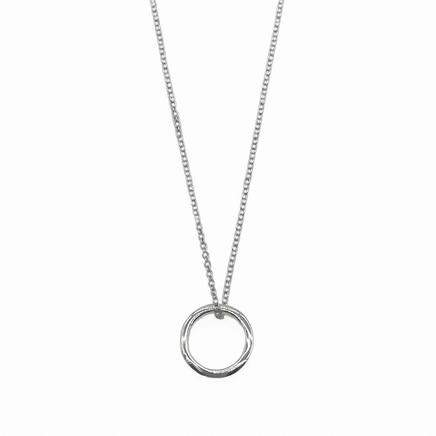 TIFFANY&Co. ティファニー アトラス オープン リング ネックレス ペンダント SV925 シルバー 新品仕上済 レディース 【中古】