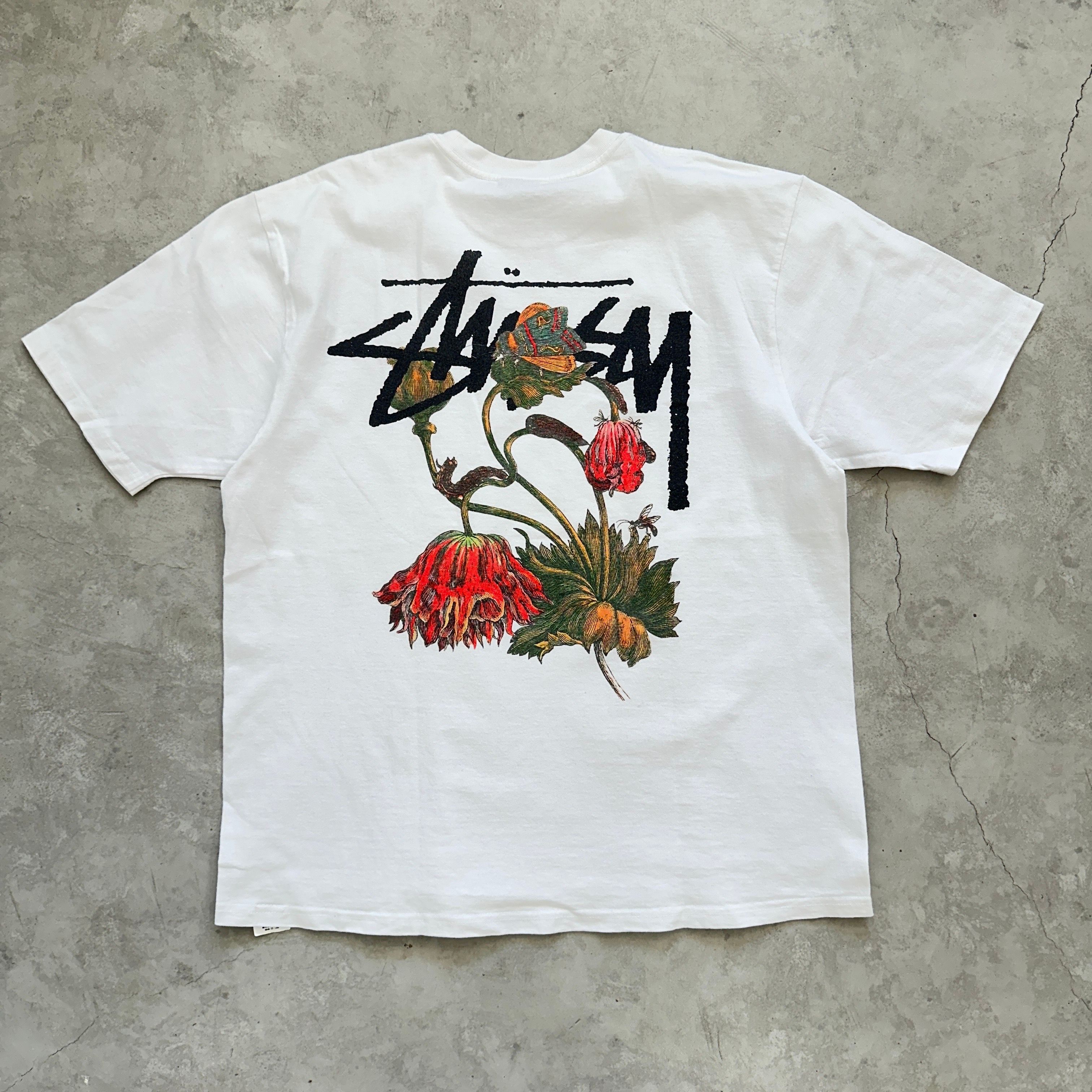 Stussy WITHERED FLOWER TEE "White"