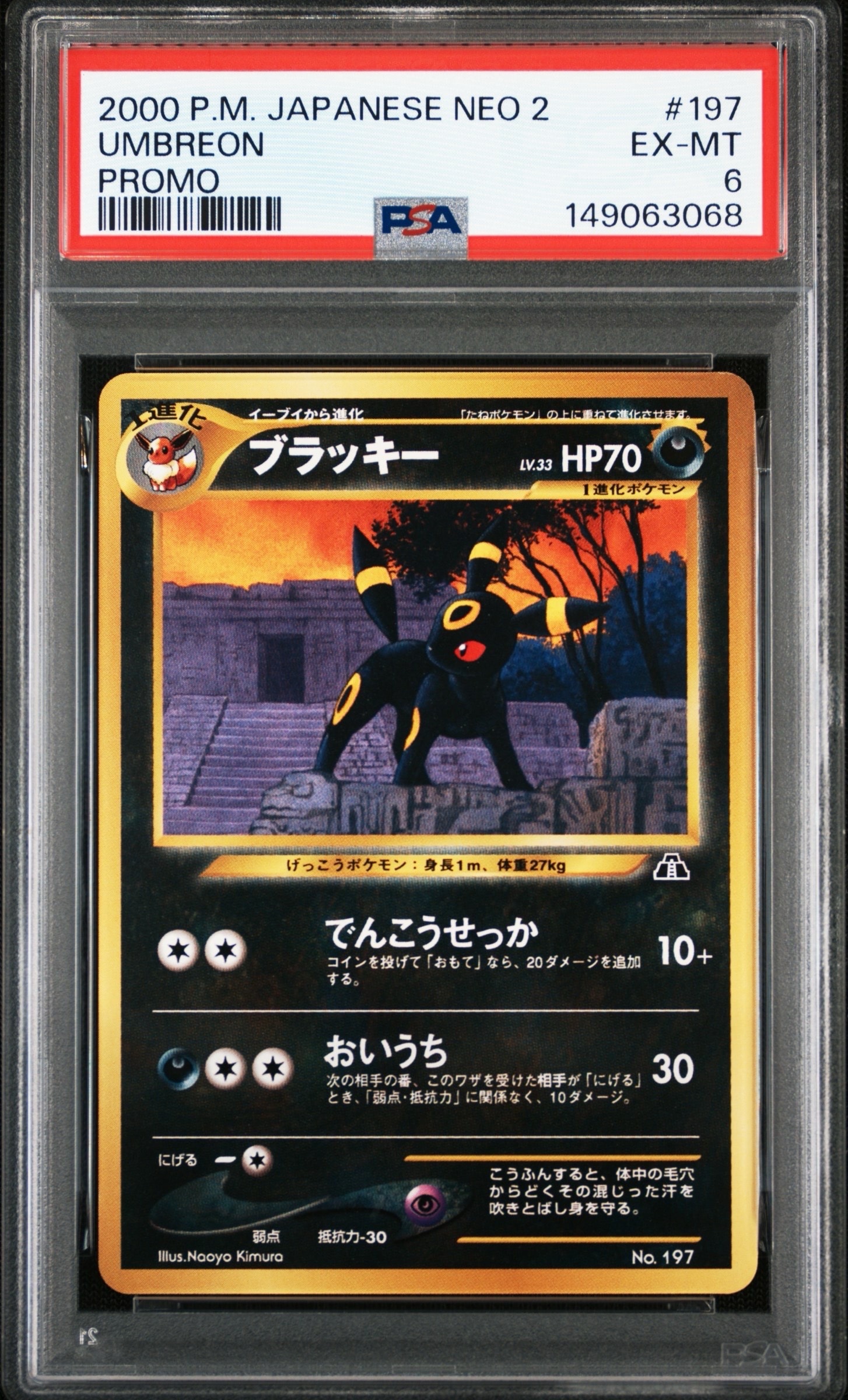 PSA10】ブラッキープレミアムファイル2: 旧裏[neoP2 No.197