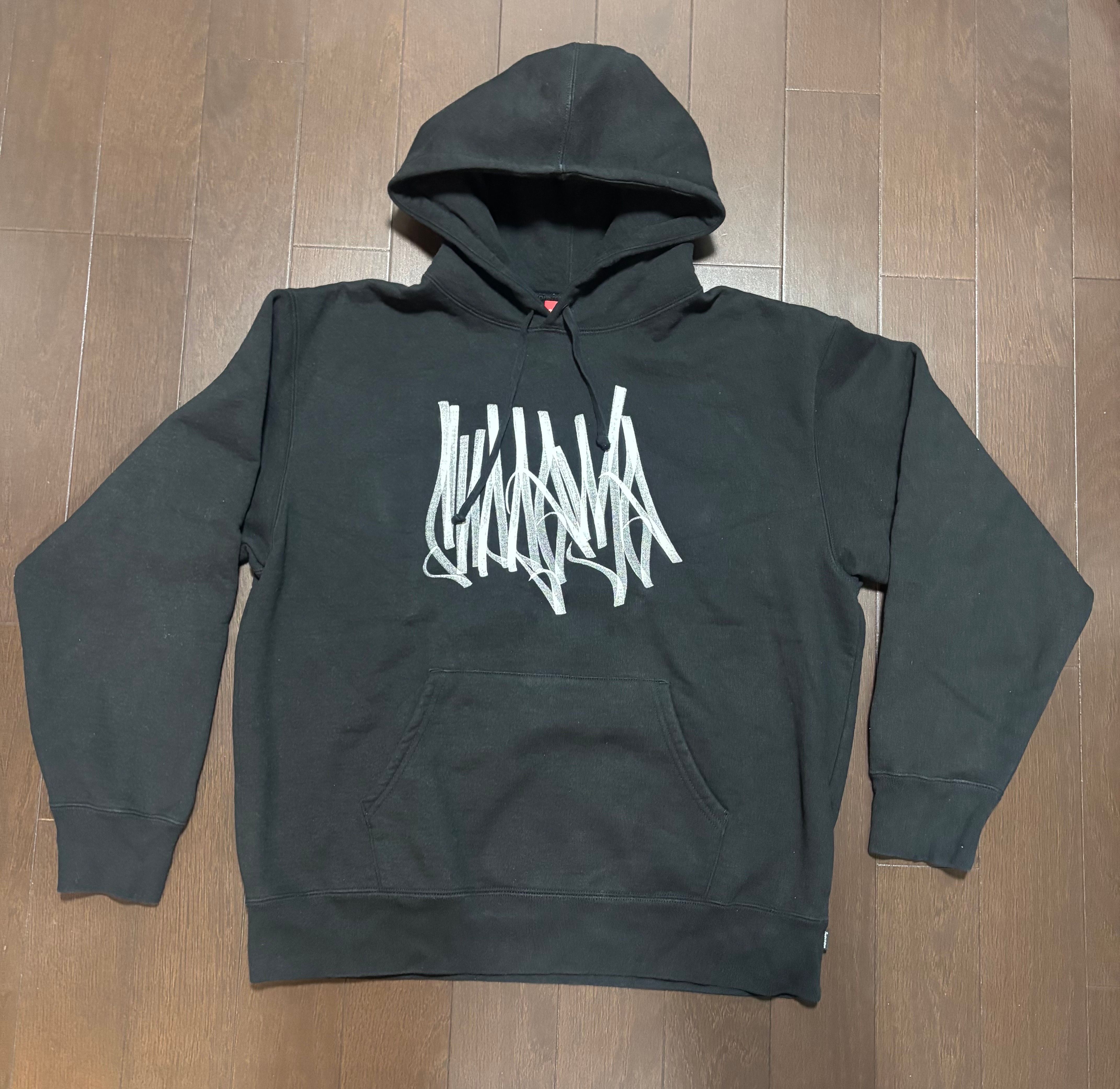 Supreme Tag Hooded Sweatshirt "Black"