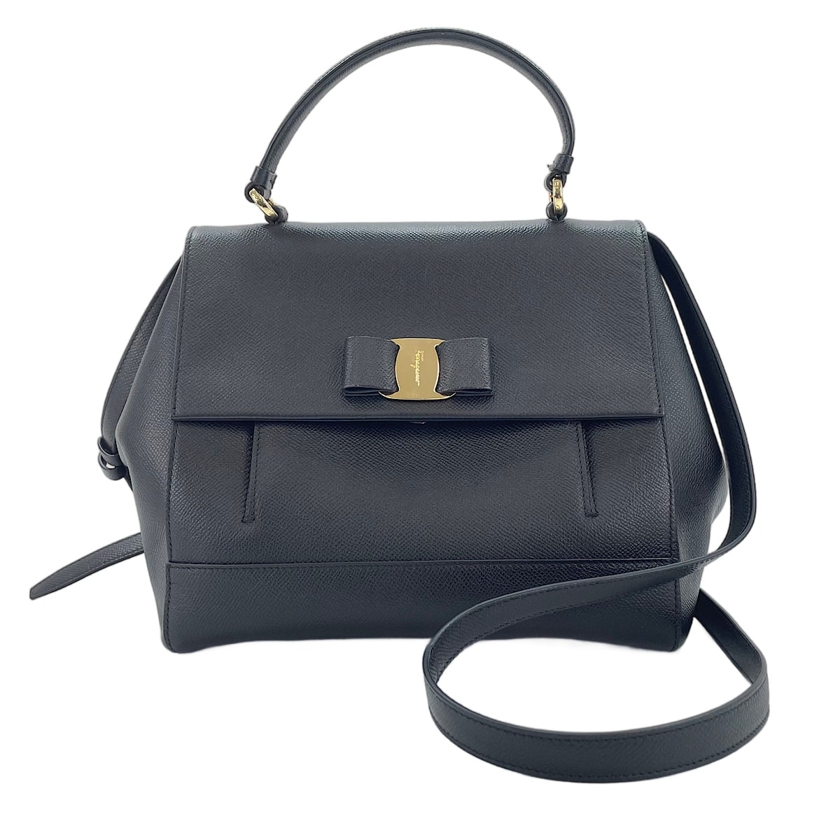 フェラガモ FERRAGAMO レザー 2WAY ハンドバッグ【中古】