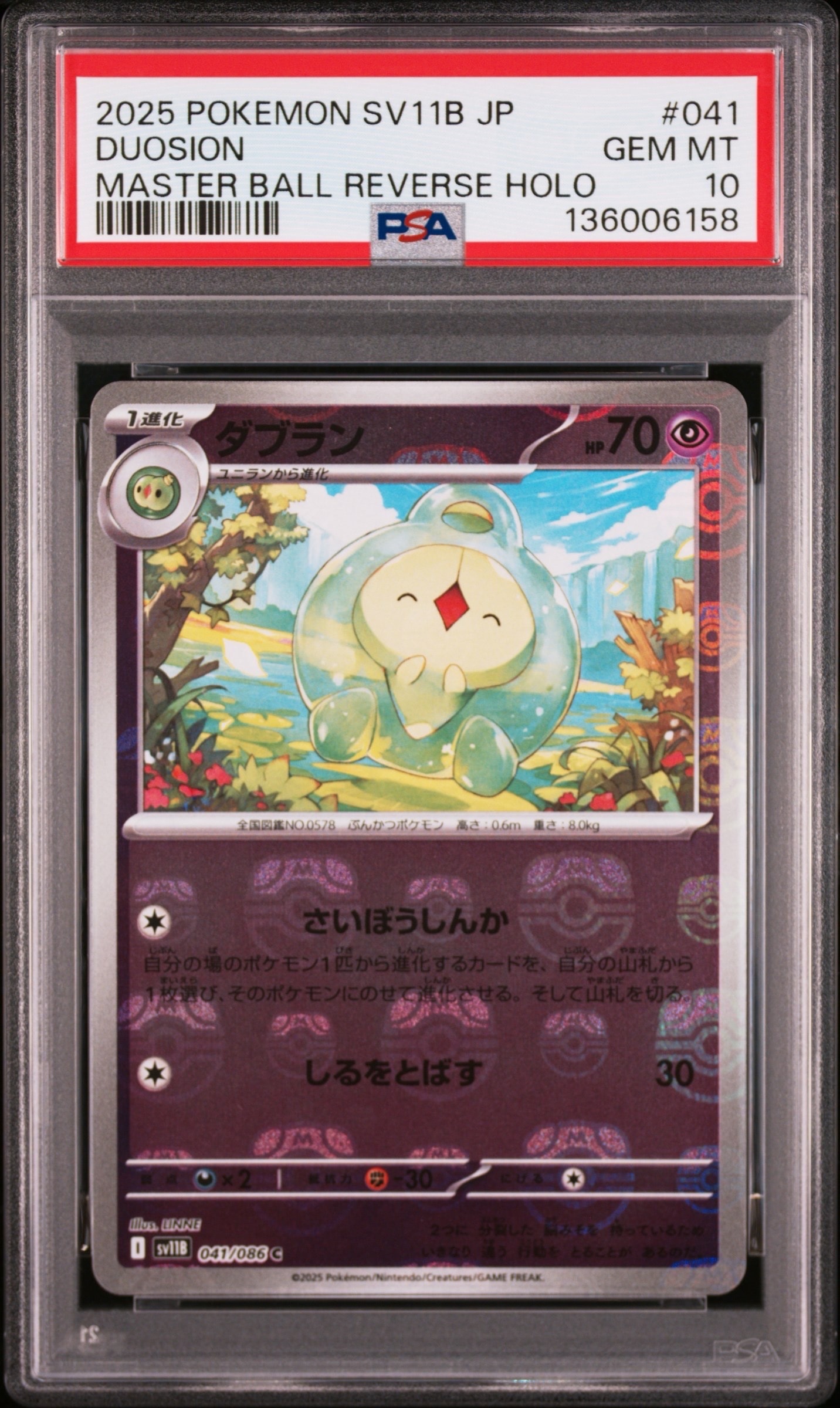 ダブラン C :マスターボールミラー [SV11B 041/086](拡張パック「ブラックボルト」)