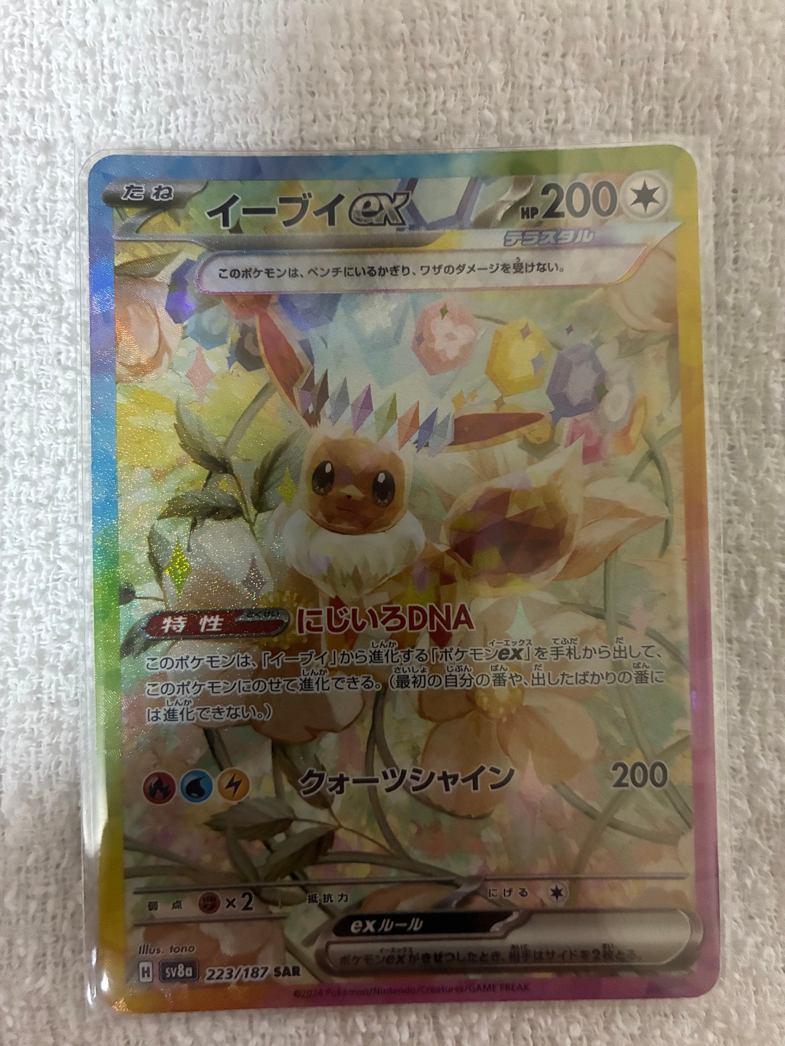 イーブイex SAR [SV8a 223/187](ハイクラスパック「テラスタルフェスex