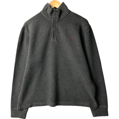 古着 ラルフローレン Ralph Lauren POLO RALPH LAUREN ハーフジップスウェットシャツ トレーナー メンズM相当/eaa590084