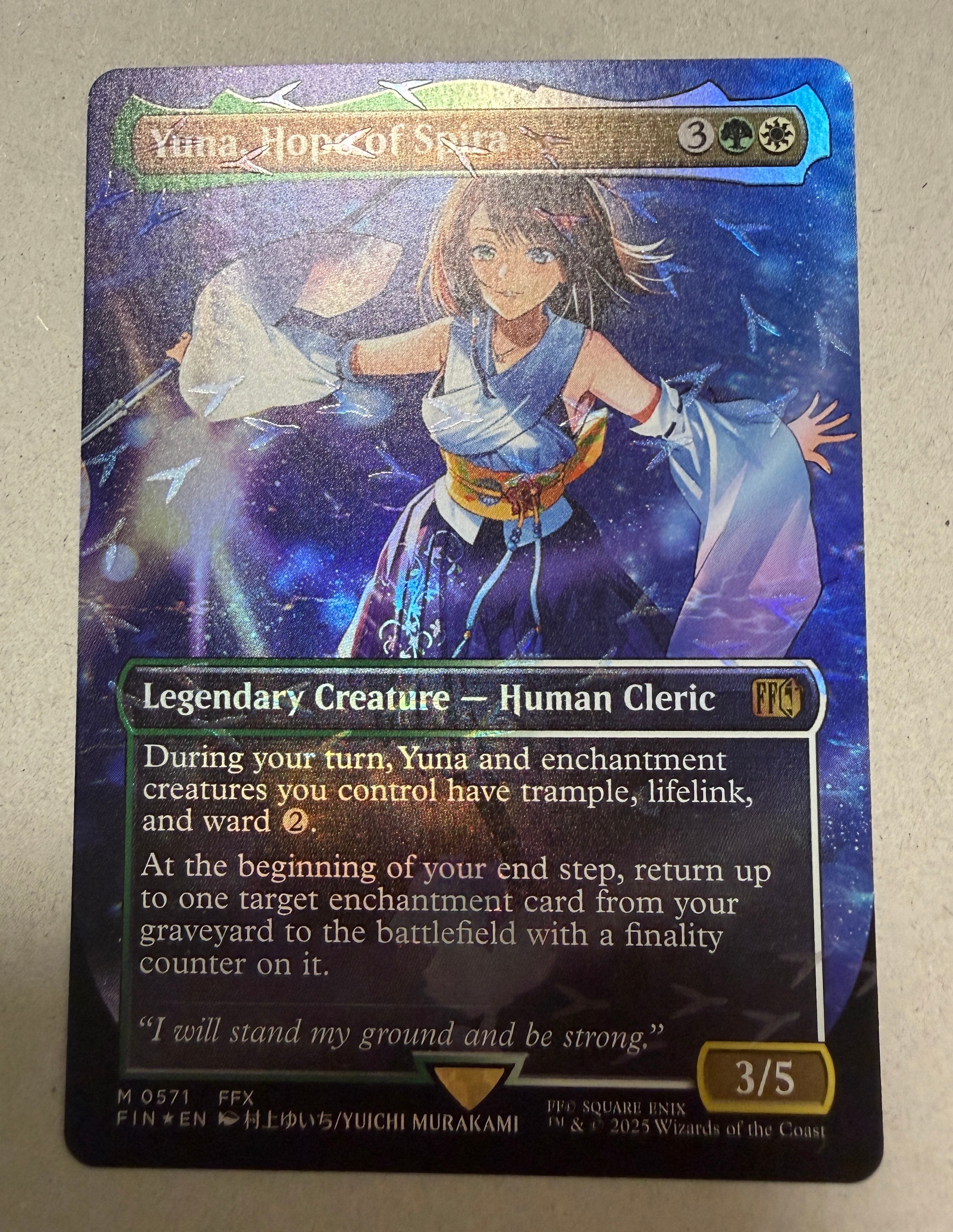 スピラの希望、ユウナ M :フォイル :ボーダーレス版 [FIN 0571]【英語版】(ファイナルファンタジー チョコボ バンドル)