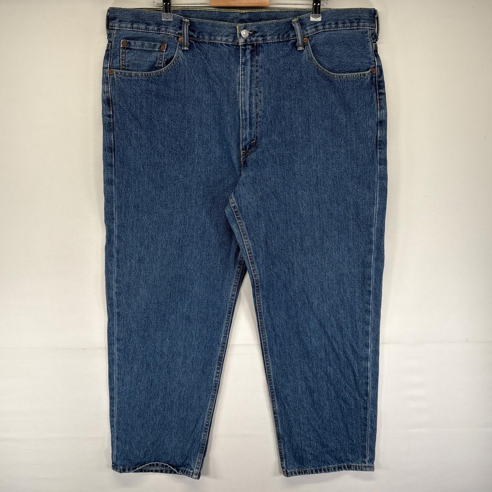 古着 リーバイス Levi's デニム パンツ 550 ジッパーフライ 大きいサイズ テーパード 5ポケット W44 L30  ブルー系 メンズ