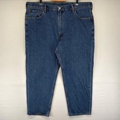 古着 リーバイス Levi's デニム パンツ 550 ジッパーフライ 大きいサイズ テーパード 5ポケット W44 L30 ブルー系 メンズ