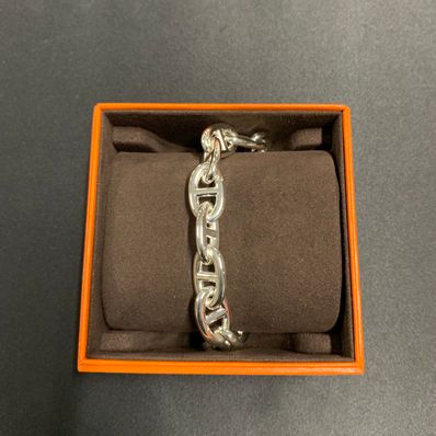 Hermes Chaine D'ancre TGM Bracelet "Silver"