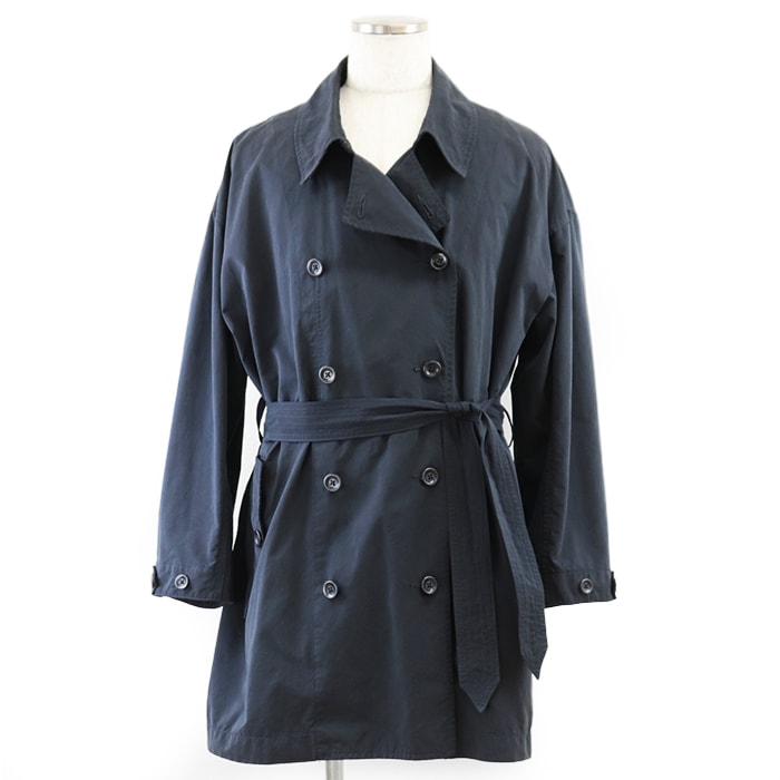 美品 ポータークラシック ショートレングス ジャケット トレンチコート メンズ ダークネイビー 3 PORTER CLASSIC