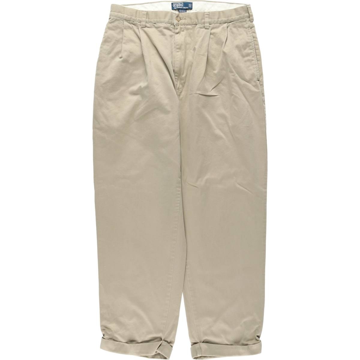 古着 ラルフローレン Ralph Lauren POLO by Ralph Lauren HAMMOND PANT ツータック チノパンツ メンズw34相当/eaa631405