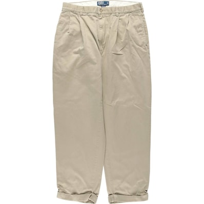 古着 ラルフローレン Ralph Lauren POLO by Ralph Lauren HAMMOND PANT ツータック チノパンツ メンズw34相当/eaa631405