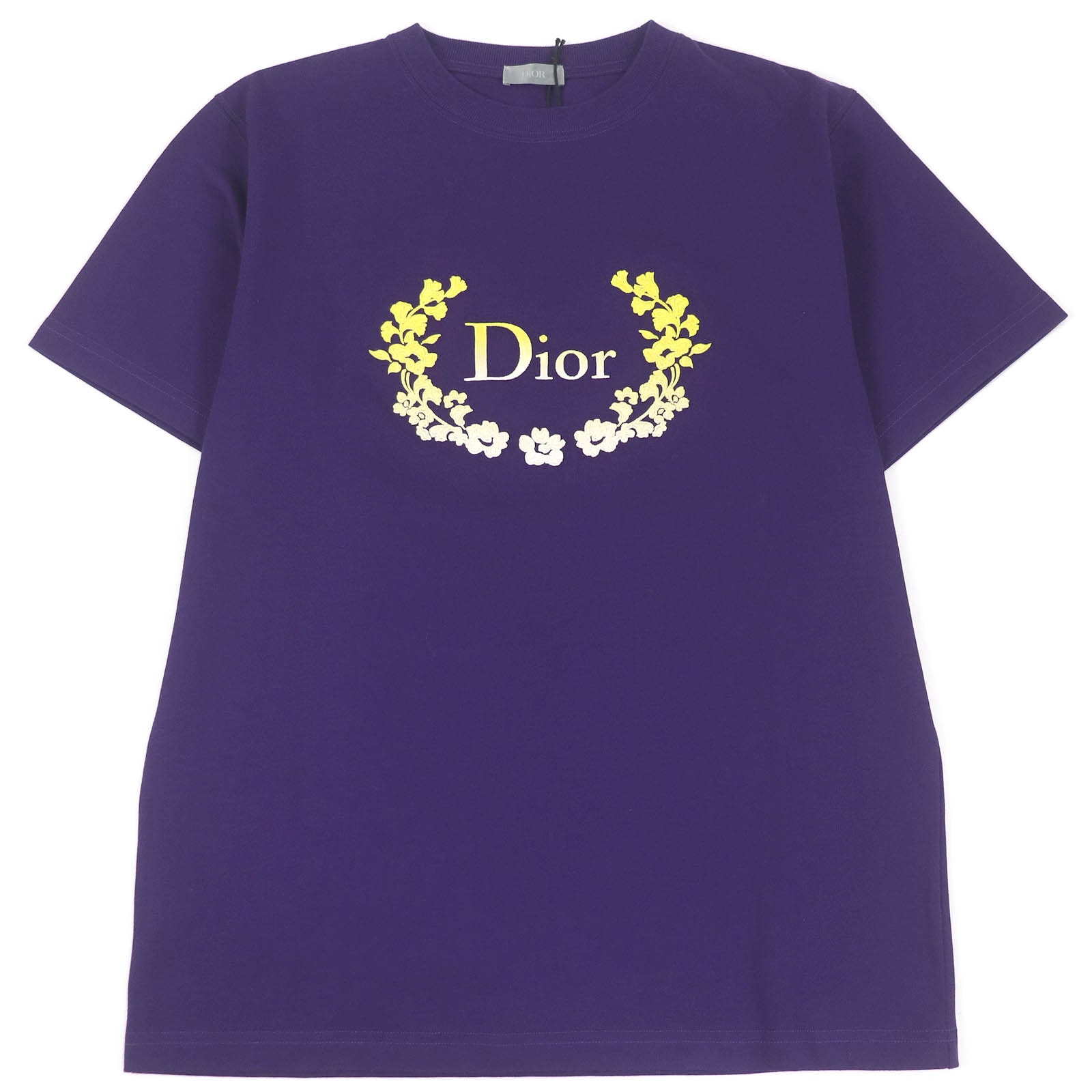 未使用品 ディオール オム 半袖Tシャツ パープル M 313J696A0554