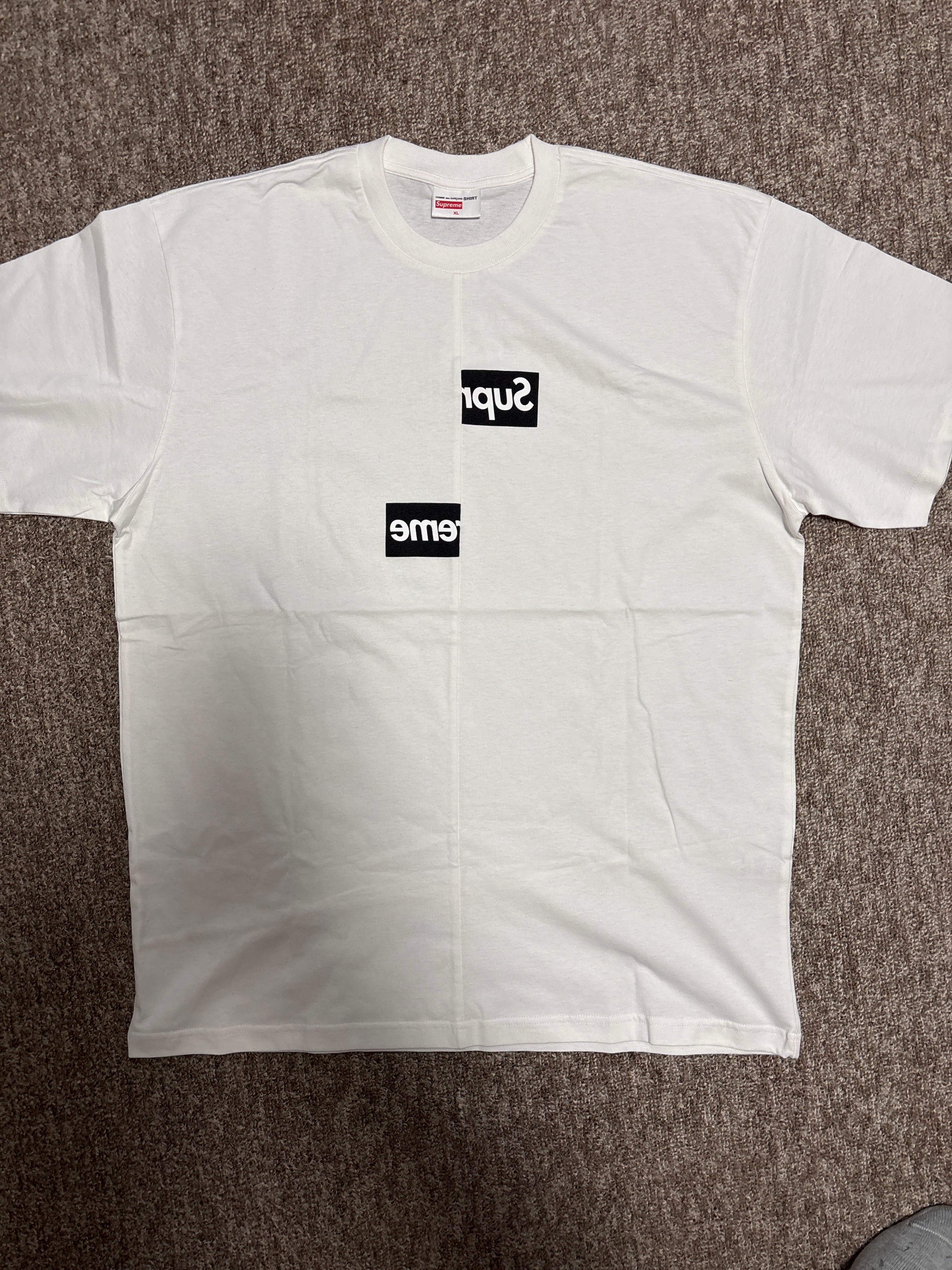 Supreme / Comme des Garçons SHIRT® Split Box Logo Tee "White"
