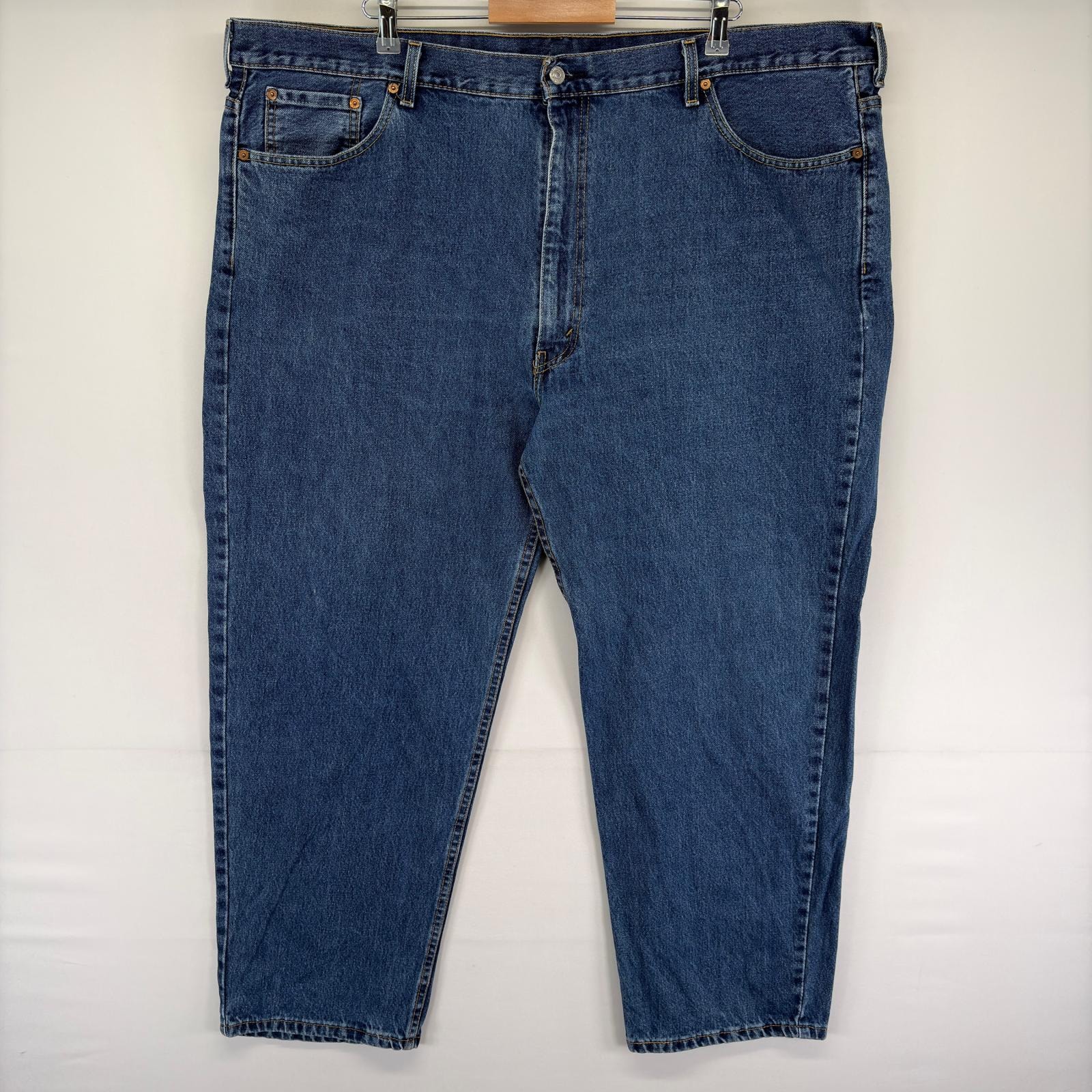 古着 リーバイス Levi's デニム パンツ 5ポケット 550 大きいサイズ テーパード ジップ ジーパン ジーンズ W48 L30 ブルー系 メンズ