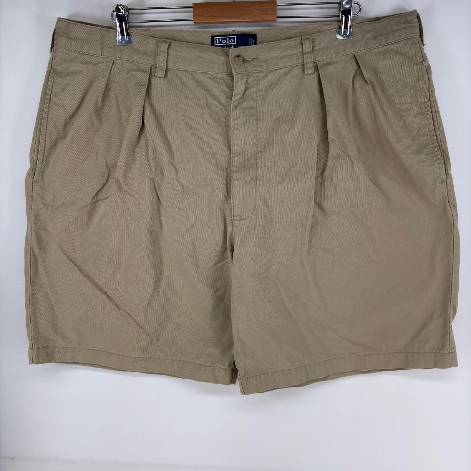 古着 ポロバイラルフローレン Polo by Ralph Lauren パンツ チノパン ワンポイント ポロチノ ショーツ w42 ベージュ系 メンズ